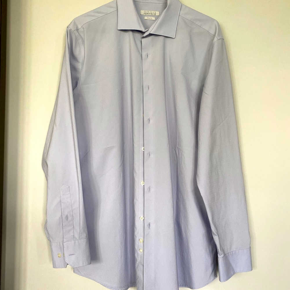 Perry Ellis - Men’s Portofino Button Up Dress Shirt